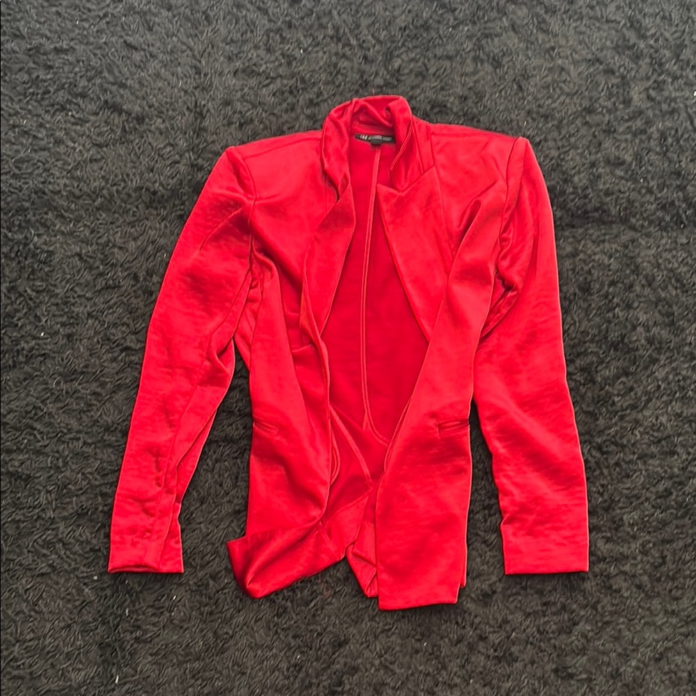 INC International Concepts Bold Red Blazer